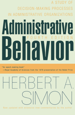 Herbert A. Simon - Administrative Behavior