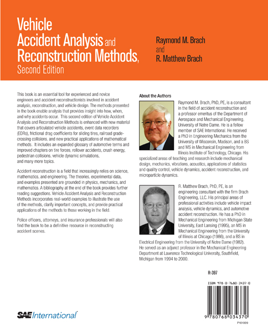 Vehicle Accident Analysis and Reconstruction Methods Front Matter Print ISBN - photo 3