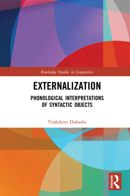 Dobashi - Externalization phonological interpretations of syntactic objects