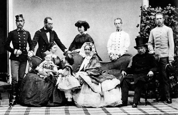 The imperial family 1860 Back row Emperor Francis Joseph Maxmilian his - photo 13