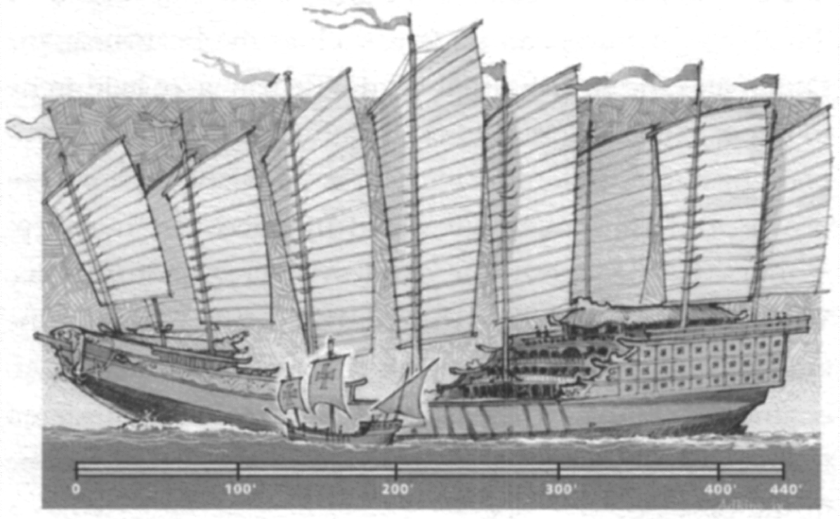 A modern representation of Admiral Zheng Hes treasure ship alongside the - photo 3