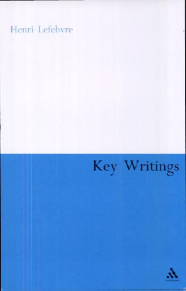 Henri Lefebvre - Key Writings