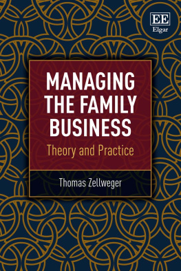 Thomas Zellweger Managing the Family Business