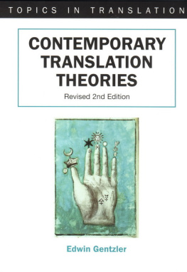 Gentzler - Contemporary translation theories