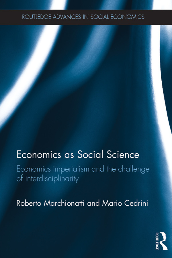 Economics as Social Science There is a growing consensus in social sciences - photo 1