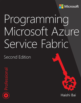 Haishi Bai Programming Microsoft Azure Service Fabric