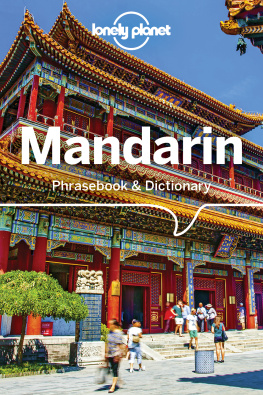 Lonely Planet - Lonely Planet Mandarin Phrasebook & Dictionary