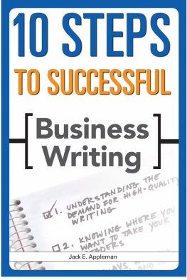 Jack E. Appleman - 10 steps to successful business writing