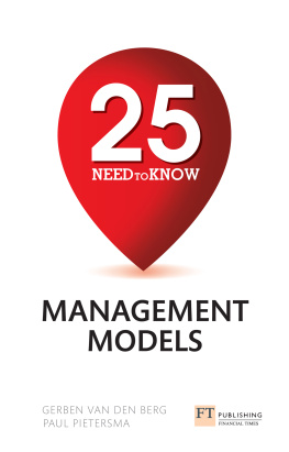 Paul Pietersma - 25 need-to-know management models