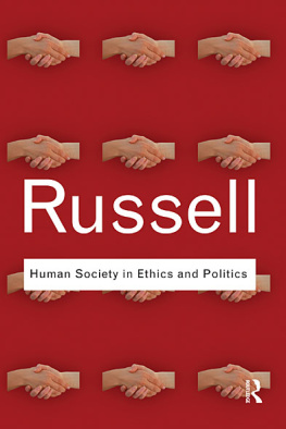 Russell Human Society in Ethics and Politics