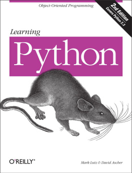 David Ascher - Learning Python