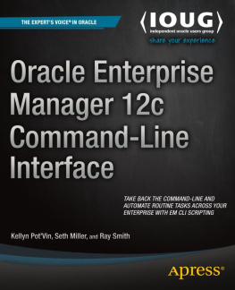 Smith - Oracle enterprise manager 12c command-line interface