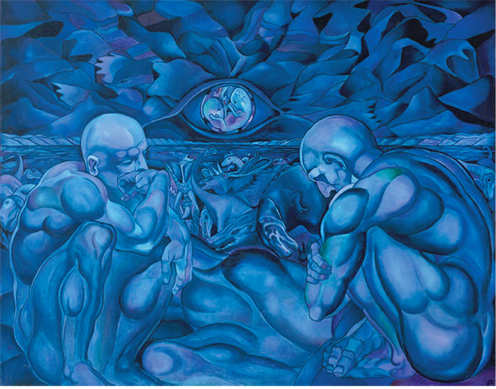 Blue Duality oil on linen 60x48 1977 During the middle years of adulthood he - photo 3