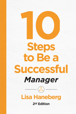 Lisa Haneberg - 10 steps to be a successful manager