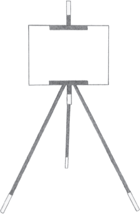 Easel An easel will hold your work upright so you can work standing or - photo 9