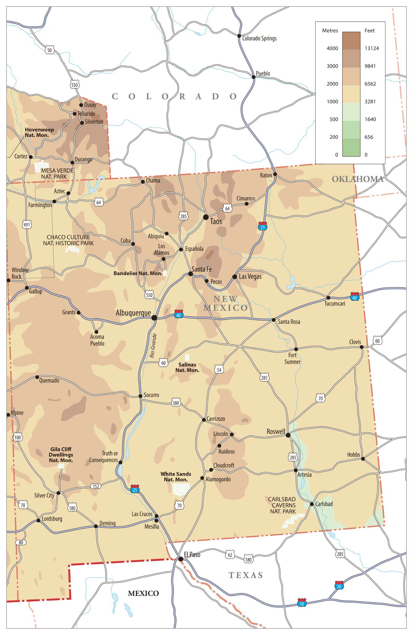 zoom right FACT FILE New Mexico the fifth-largest state covers 121355 - photo 8