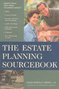 title The Estate Planning Sourcebook author Berry Dawn Bradley - photo 1