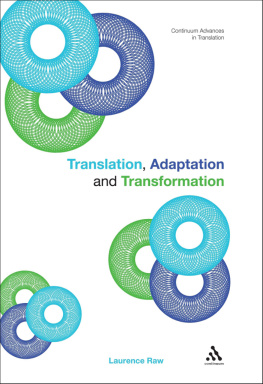 Laurence Raw - Translation, Adaptation and Transformation