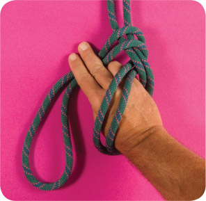 Reach through the loop and grasp the doubled rope as shown in the photograph - photo 8