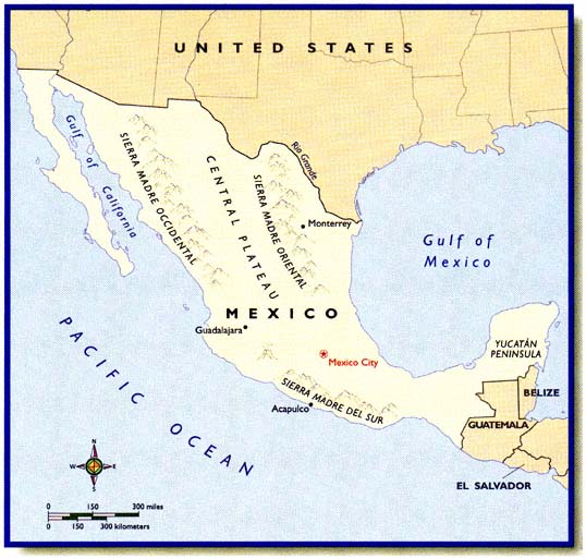 Map of Mexico The Rio Grande forms Mexicos northern border with the United - photo 4