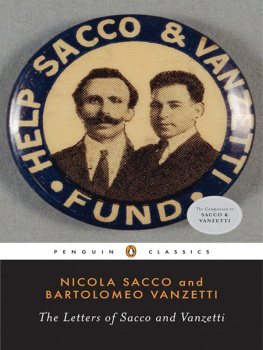 Nicola Sacco The Letters of Sacco and Vanzetti