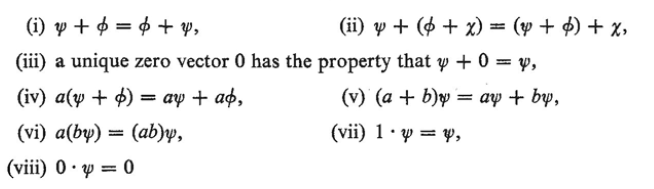 for any vectors and and numbers a and b The numbers are called Property - photo 2