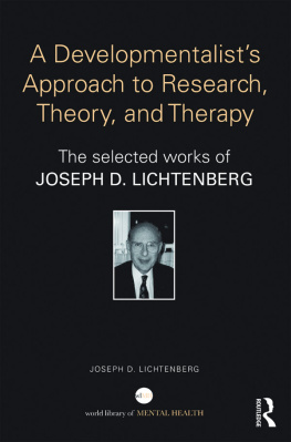 Lichtenberg - Selected Papers of Joseph Lichtenberg : The World Book of Psychoanalysis