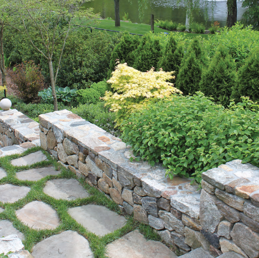 Table of Contents A close-up of the stone steps in the Sunken Garden of - photo 6