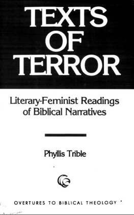 Phyllis Trible - Texts of Terror: Literary-feminist Readings of Biblical Narratives