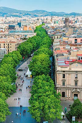 The Ramblas Barcelonas grand tree-lined pedestrian-friendly boulevardspills - photo 9