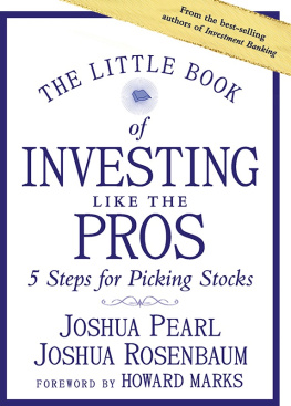 Joshua Pearl The Little Book of Professional Investing