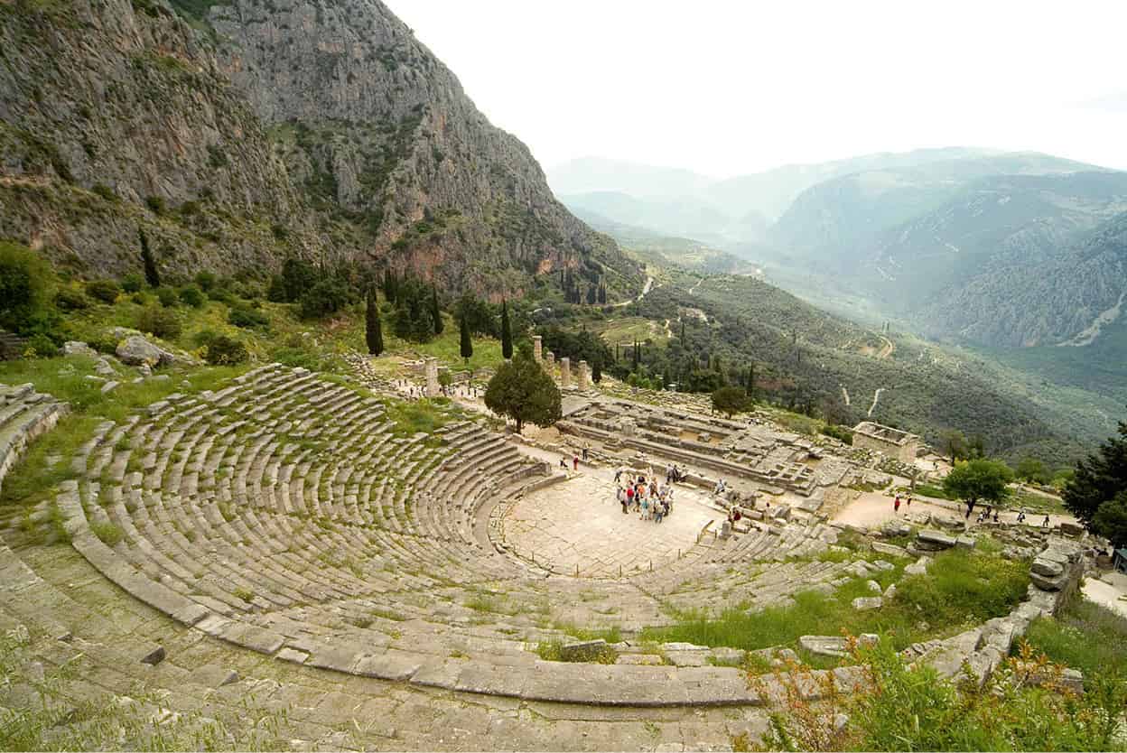 Delphi Sanctuary With its striking setting at the base of Mount Parnasss the - photo 9