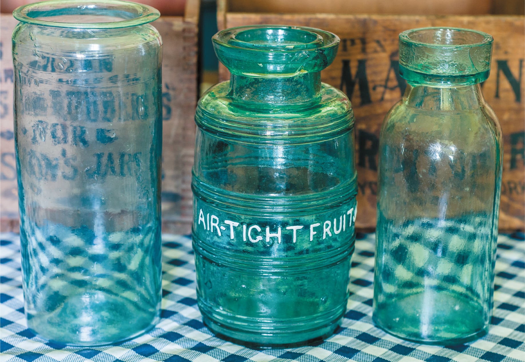 Fruit jars circa 1850s to 1860s The flanged lip of the jar on the leftthe - photo 10