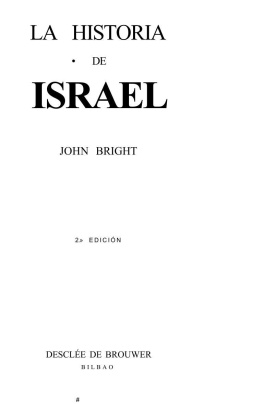 Bright John - Historia de Israel