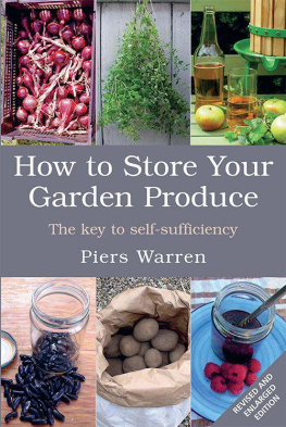 Warren - How to Store Your Garden Produce