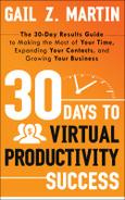 Gail Z. Martin - 30 days to virtual productivity success : the 30-day results guide to making the most of your time, expanding your contacts, and growing your business