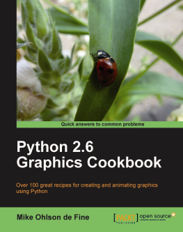 Mike Ohlson de Fine Python 2.6 Graphics Cookbook