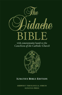 Ignatius Press The Didache Bible
