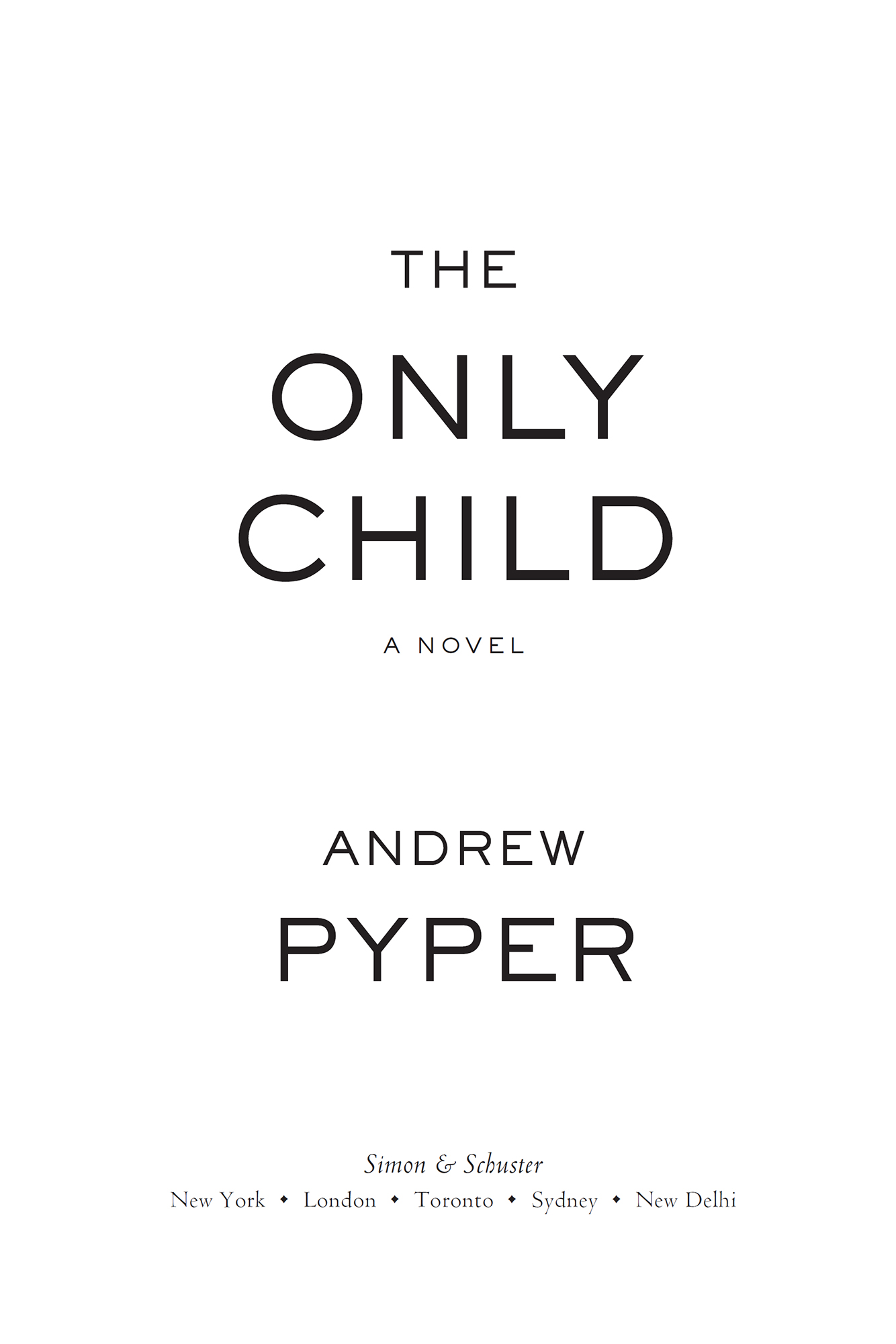 The only child a novel - image 1