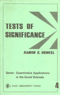 title Tests of Significance Sage University Papers Series Quantitative - photo 1