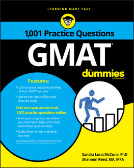 Shannon Reed 1,001 GMAT practice questions