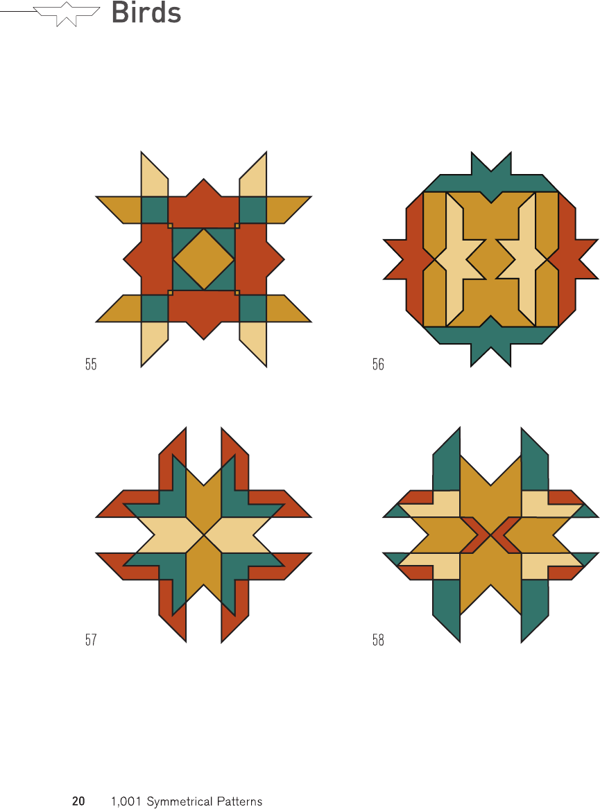 1001 symmetrical patterns a complete resource of pattern designs created by evolving symmetrical shapes - photo 20