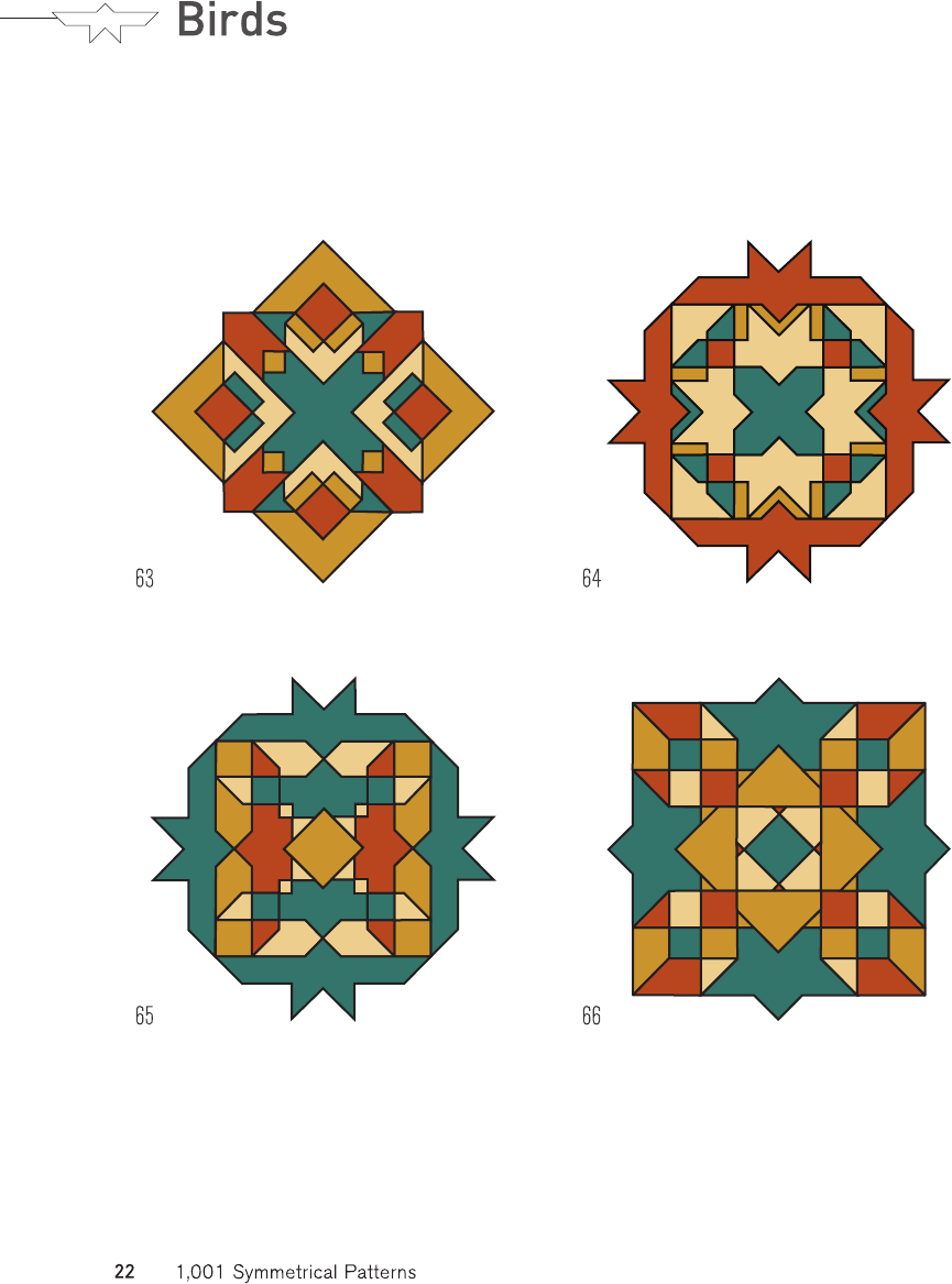 1001 symmetrical patterns a complete resource of pattern designs created by evolving symmetrical shapes - photo 22