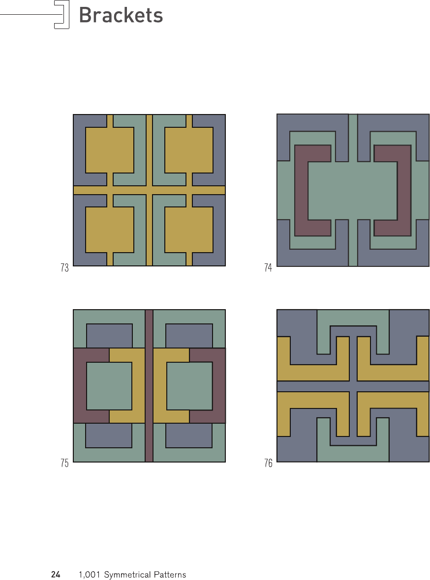 1001 symmetrical patterns a complete resource of pattern designs created by evolving symmetrical shapes - photo 24