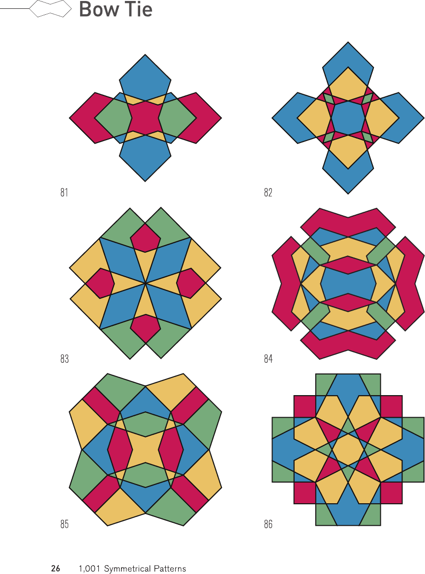 1001 symmetrical patterns a complete resource of pattern designs created by evolving symmetrical shapes - photo 26