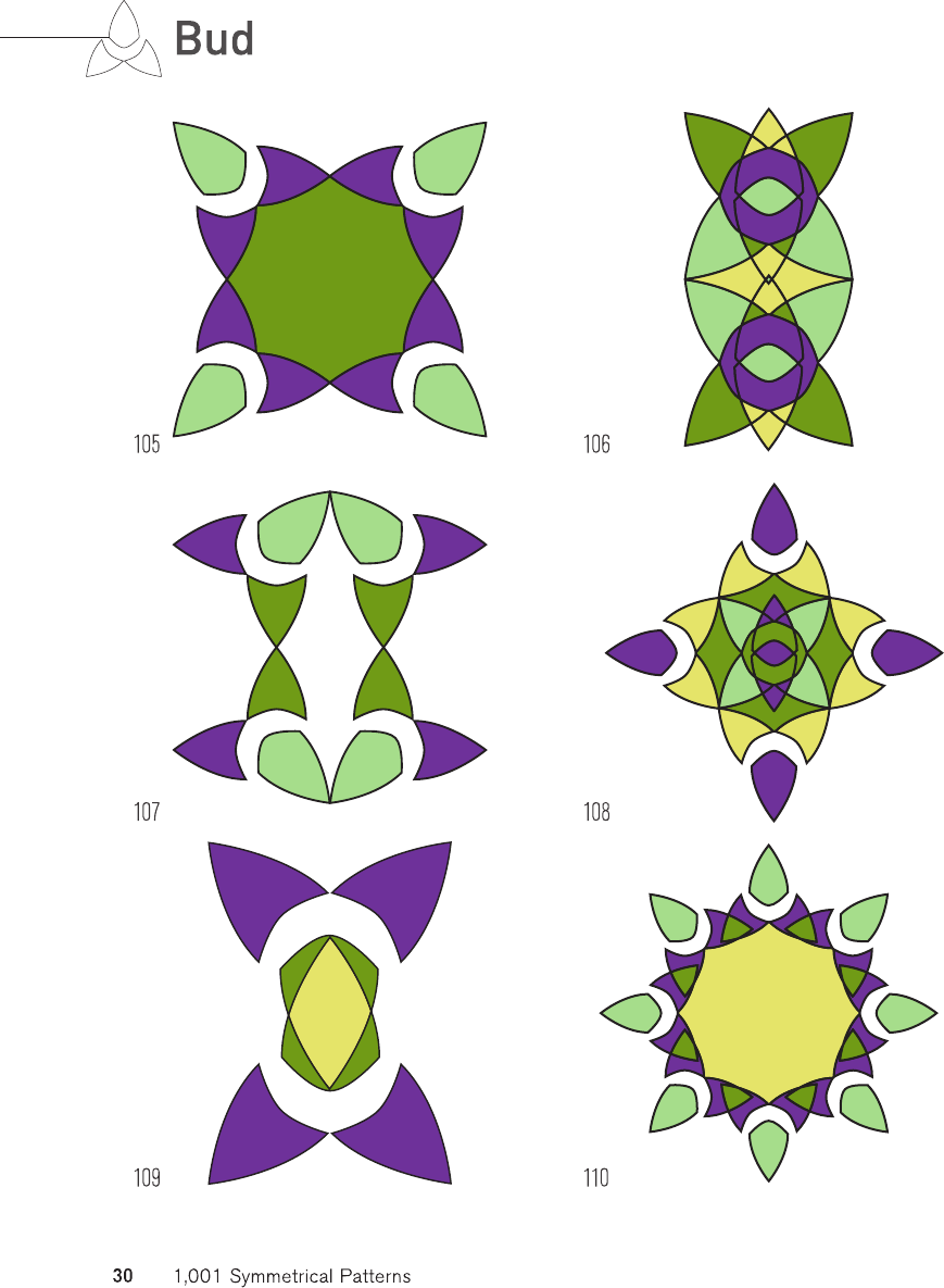 1001 symmetrical patterns a complete resource of pattern designs created by evolving symmetrical shapes - photo 30