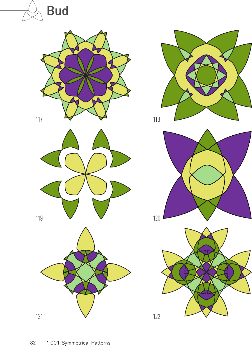 1001 symmetrical patterns a complete resource of pattern designs created by evolving symmetrical shapes - photo 32