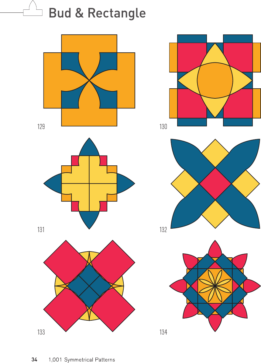 1001 symmetrical patterns a complete resource of pattern designs created by evolving symmetrical shapes - photo 34