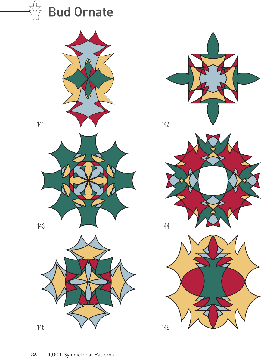 1001 symmetrical patterns a complete resource of pattern designs created by evolving symmetrical shapes - photo 36
