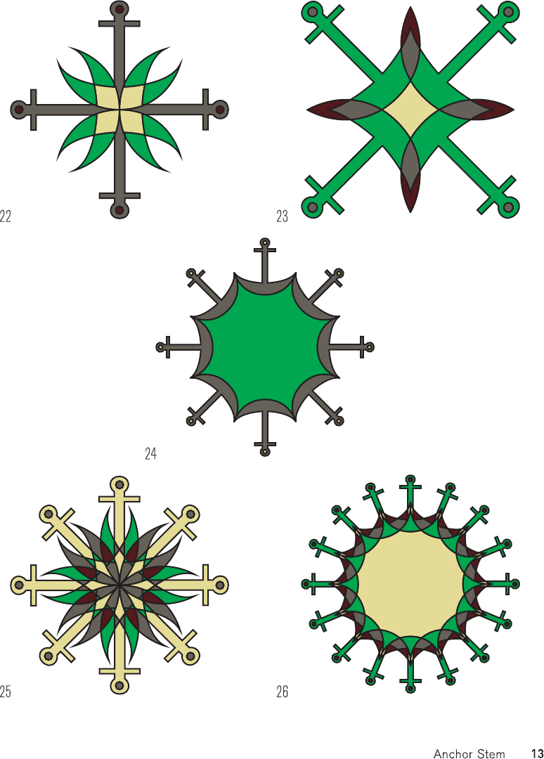 1001 symmetrical patterns a complete resource of pattern designs created by evolving symmetrical shapes - photo 13